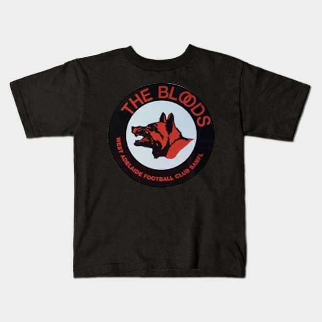 The Bloods West adelaide football club | AFL Aussie football Kids T-Shirt by euror-design